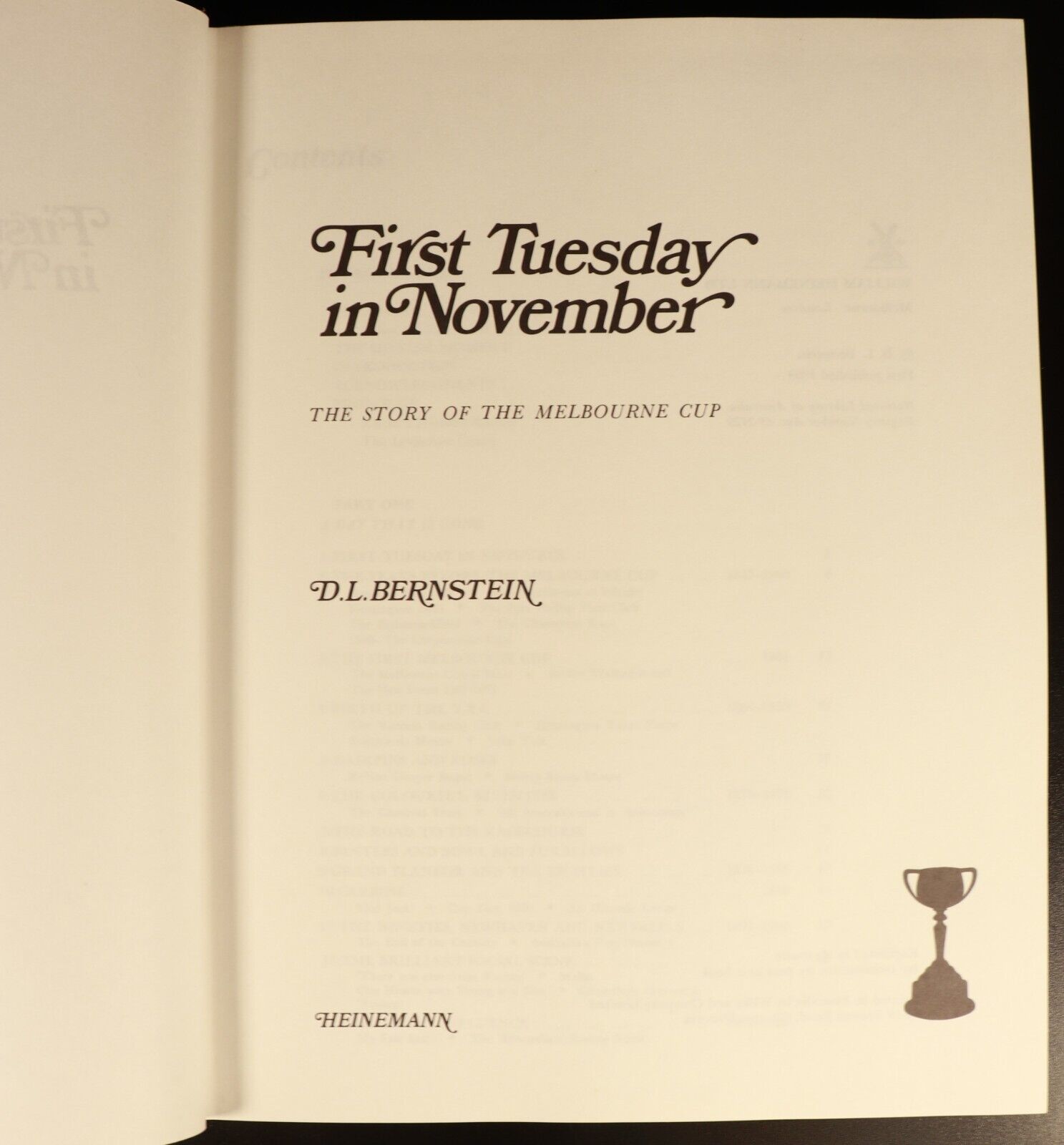 1969 First Tuesday In November Story Of Melbourne Cup Australian History Book