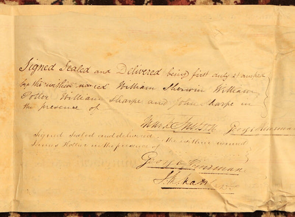 1824 Indenture Conveyance English Legal Document Manuscript Vellum Lease