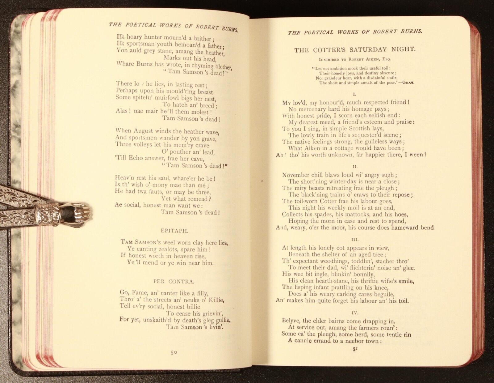 c1920 The Poetical Works Of Robert Burns Antique Scottish Poetry Book Rossetti