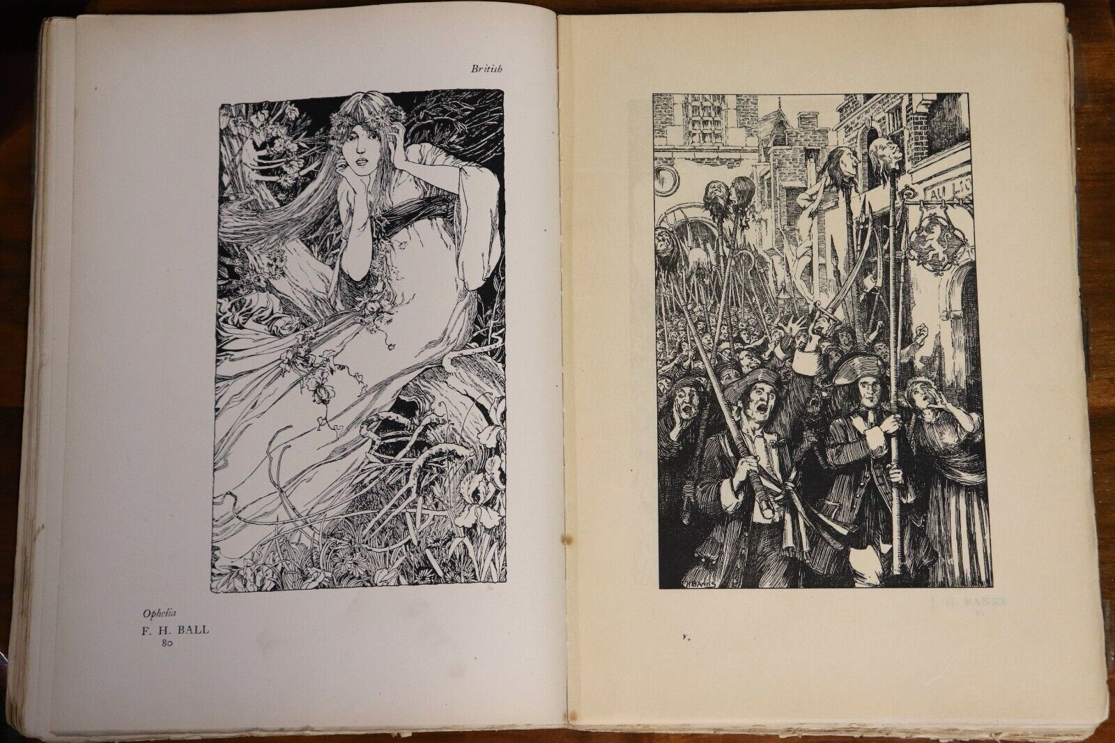 1901 The Studio: Modern Pen Drawings Antiquarian Art Magazine by Charles Holme