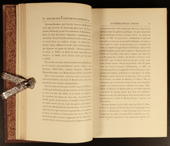 1863 2vol Manuel De l'Histoire De La Peinture Antiquarian French Art Books
