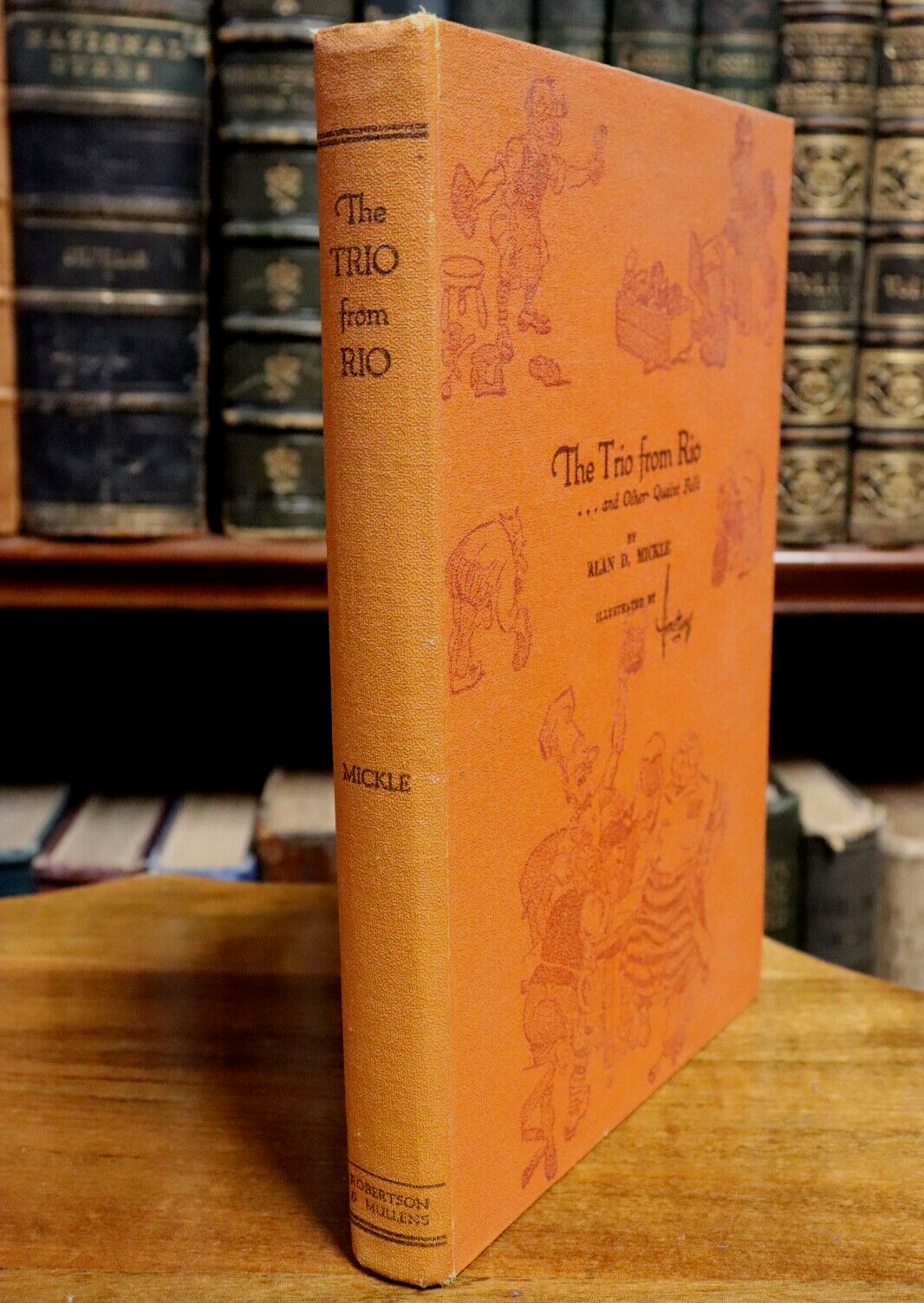 1942 The Trio From Rio by A. Mickle 1st Edition Antique Australian Fiction Book