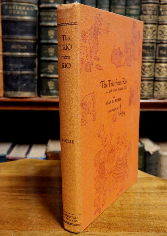 1942 The Trio From Rio by A. Mickle 1st Edition Antique Australian Fiction Book