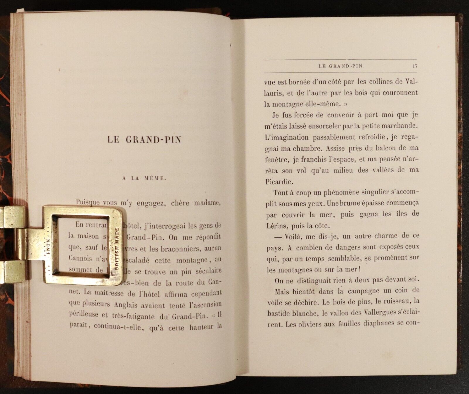 1863 Voyage Autour Du Grand Pin by Juliette Lamber Antiquarian French Book