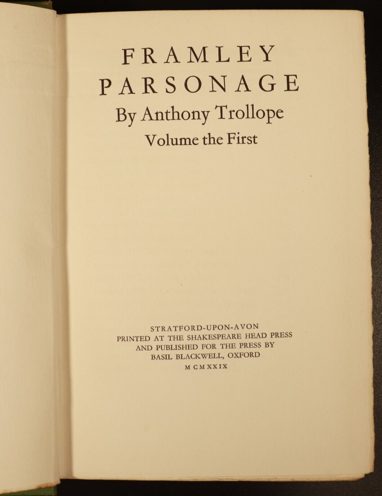 1929 14vol Shakespeare Edition Novels Of Anthony Trollope Antique Book Set