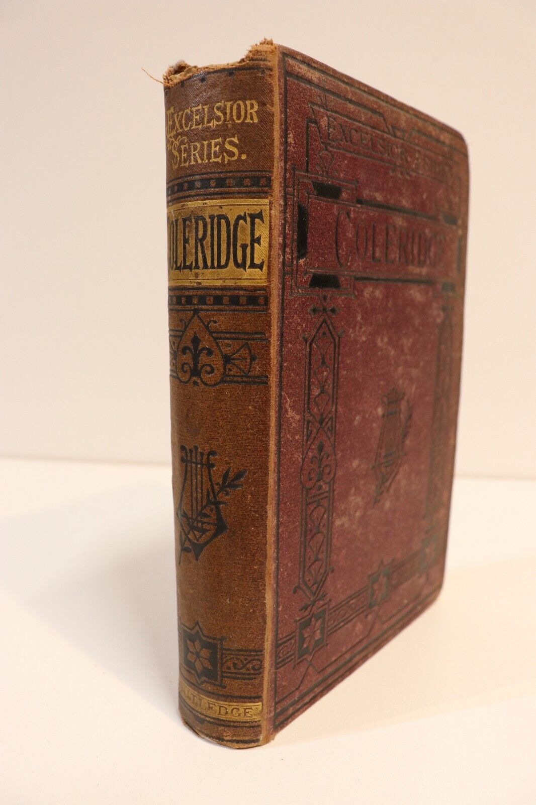 c1885 The Poetical Works Of Samuel Taylor Coleridge Antique Poetry Book Fiction