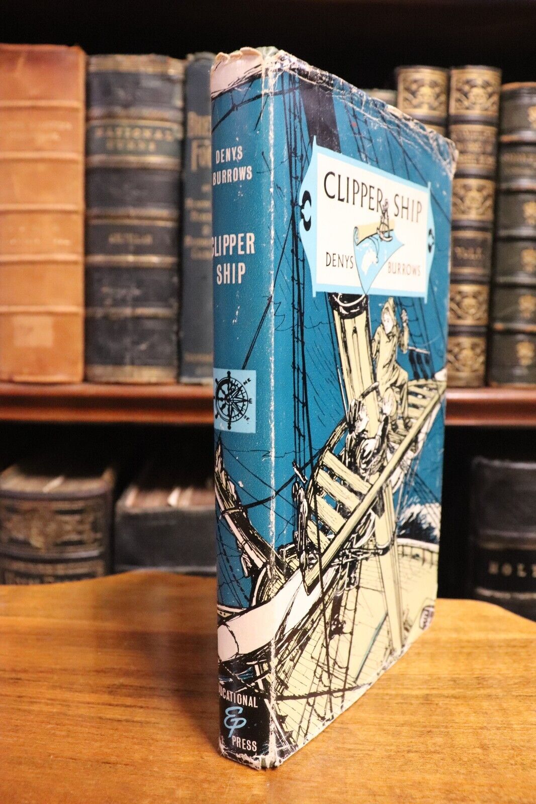 1965 Clipper Ship by Denys Burrows Australian Vintage Maritime Fiction Book