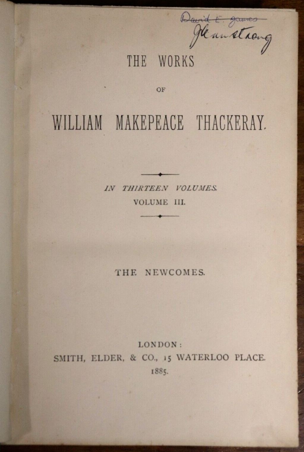 1885 The Newcomes by William Makepeace Thackeray Antique Fiction Book - 0