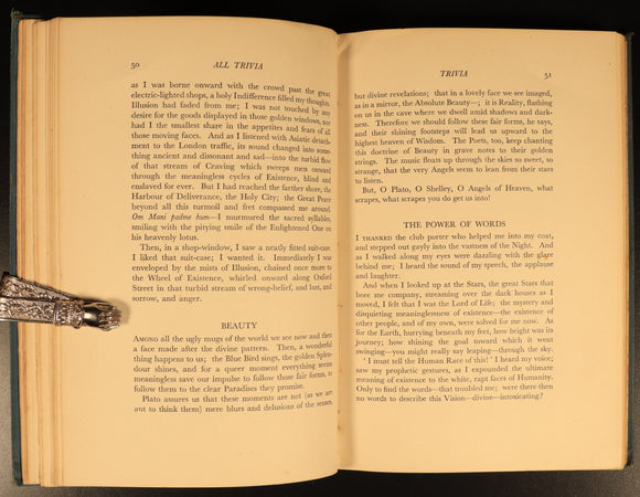 1933 All Trivia Afterthoughts by Logan Pearsall Smith Antique Literature Book