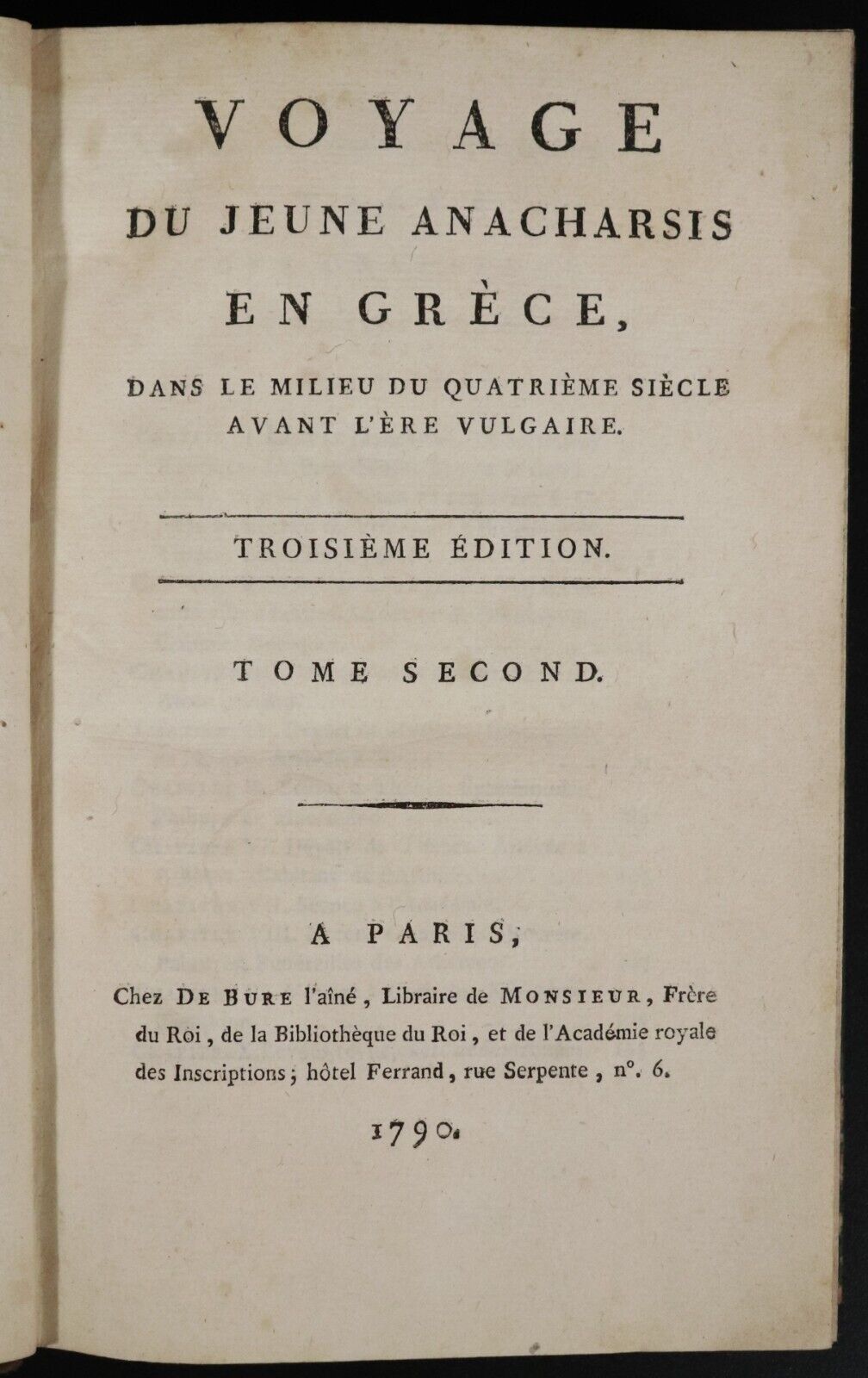 1790 6vol Voyage De Jeune Anacharsis En Grece Antiquarian History Books