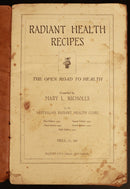 1941 Radiant Health Recipes Antique Australian Cook Book Mary L. Nicholls-3
