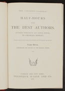 1888 2vol Half Hours With The Best Authors by C. Knight Antique Book Set-10