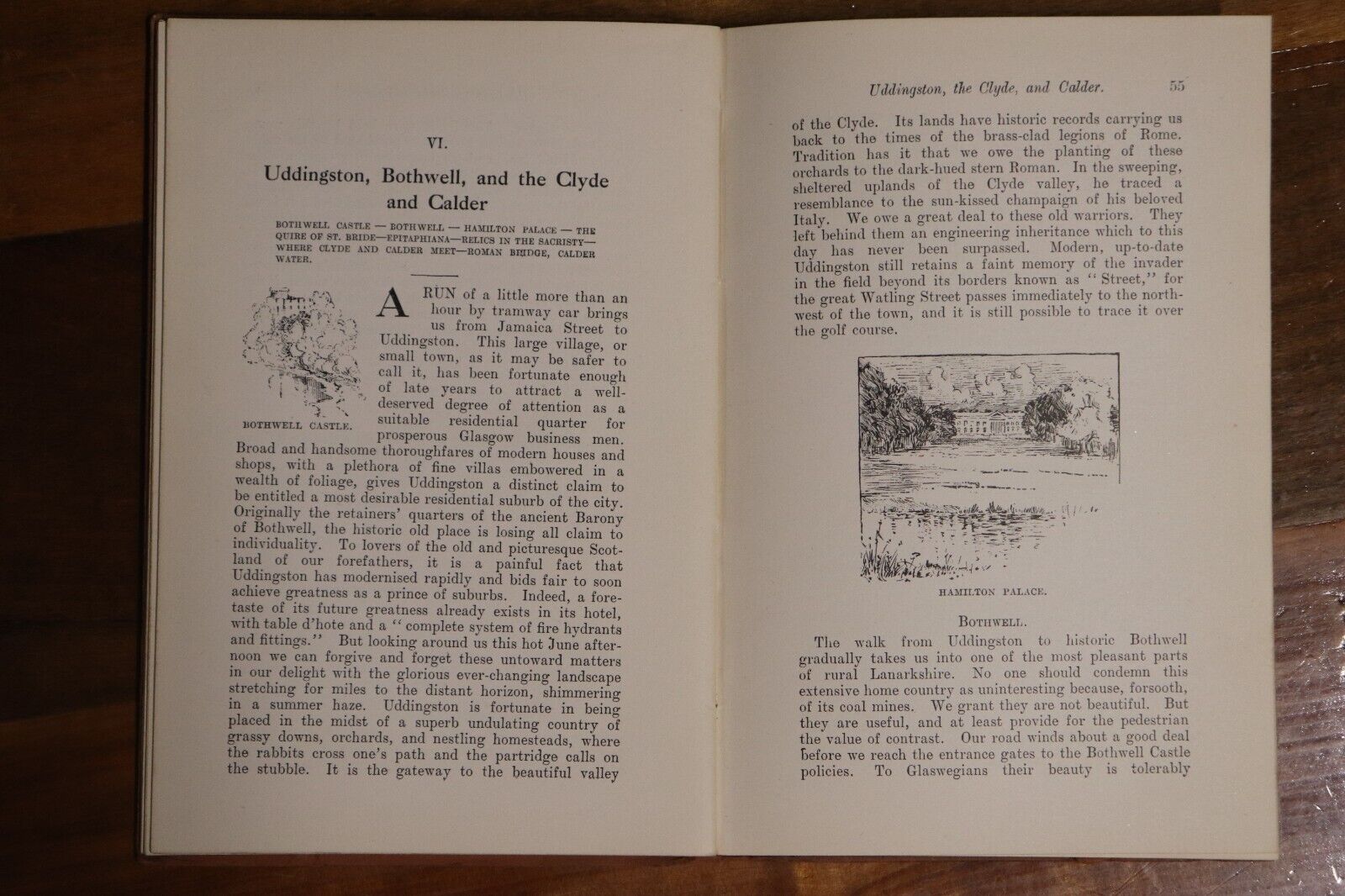 1915 Some Sylvan Scenes Near Glasgow Antique Scottish Travel Guide With Map