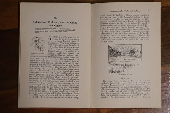 1915 Some Sylvan Scenes Near Glasgow Antique Scottish Travel Guide With Map
