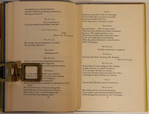 1954 The Confidential Clerk: A Play By T.S. Eliot Vintage Performing Arts Book