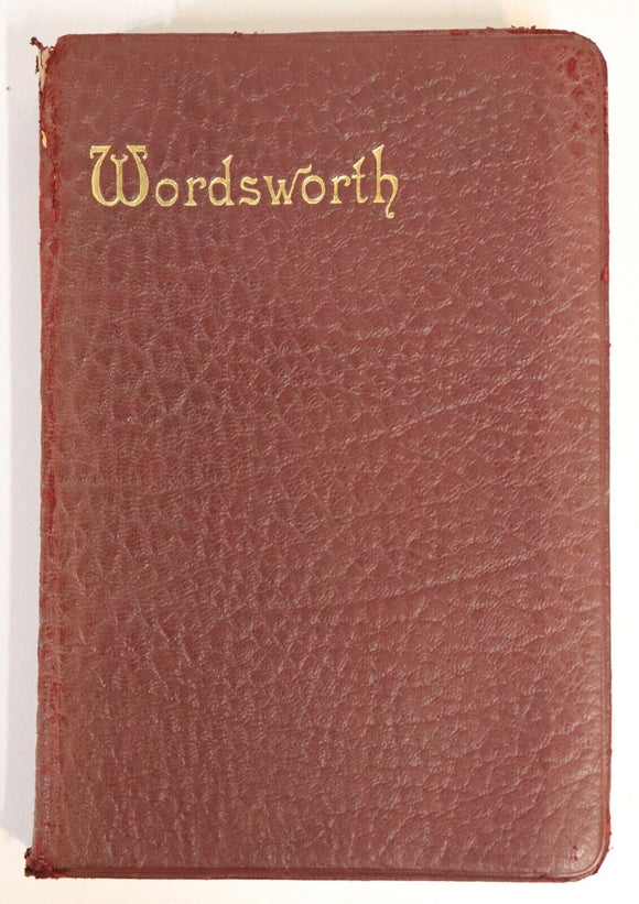 1932 The Poetical Works Of Wordsworth AntiqueEnglish Romantic Poetry Book