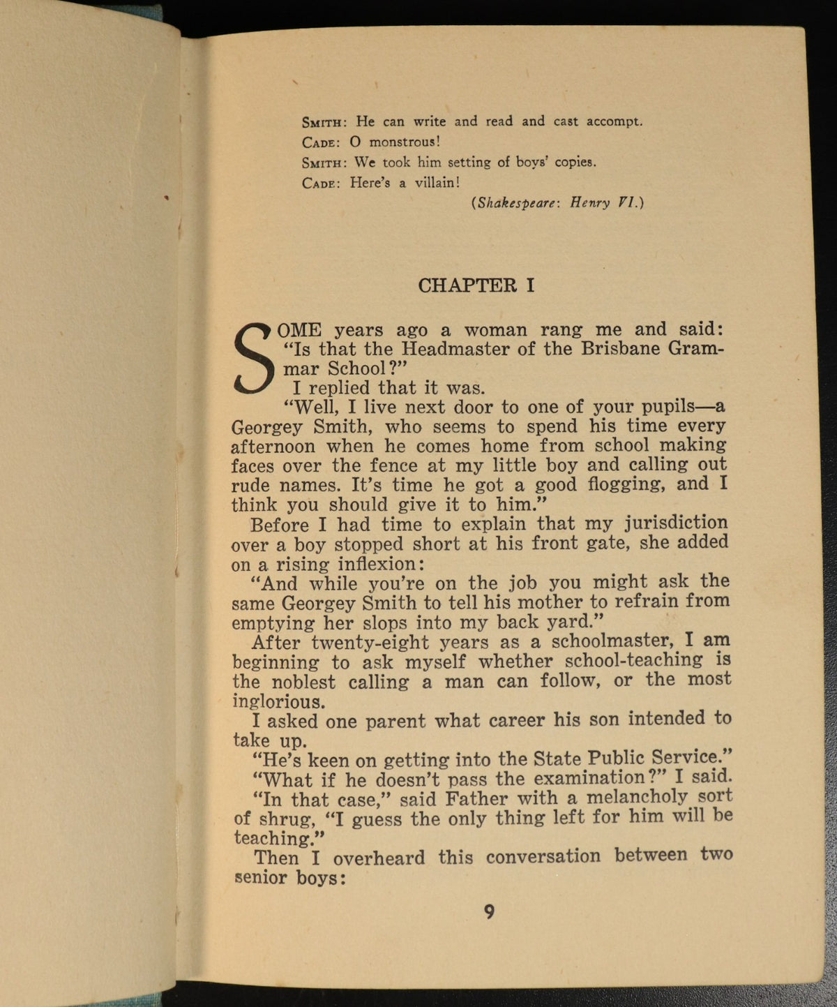 1949 Here's A Villain by George Carson-Cooling Antique Australian Fict ...