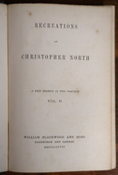1868 2vol Recreations Of Christopher North Antiquarian Philosophy Book Set-5