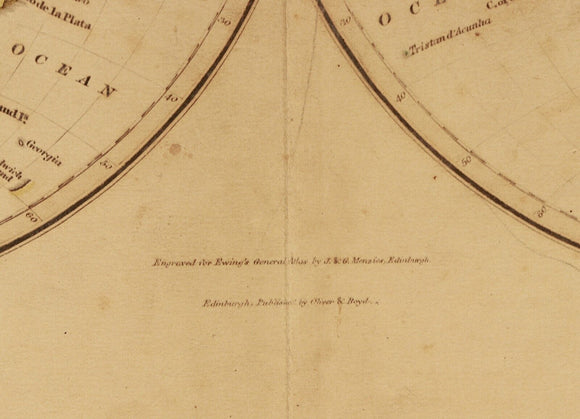 1828 Ewing's New General Atlas Antique Book 27 Maps Oliver & Boyd Edinburgh