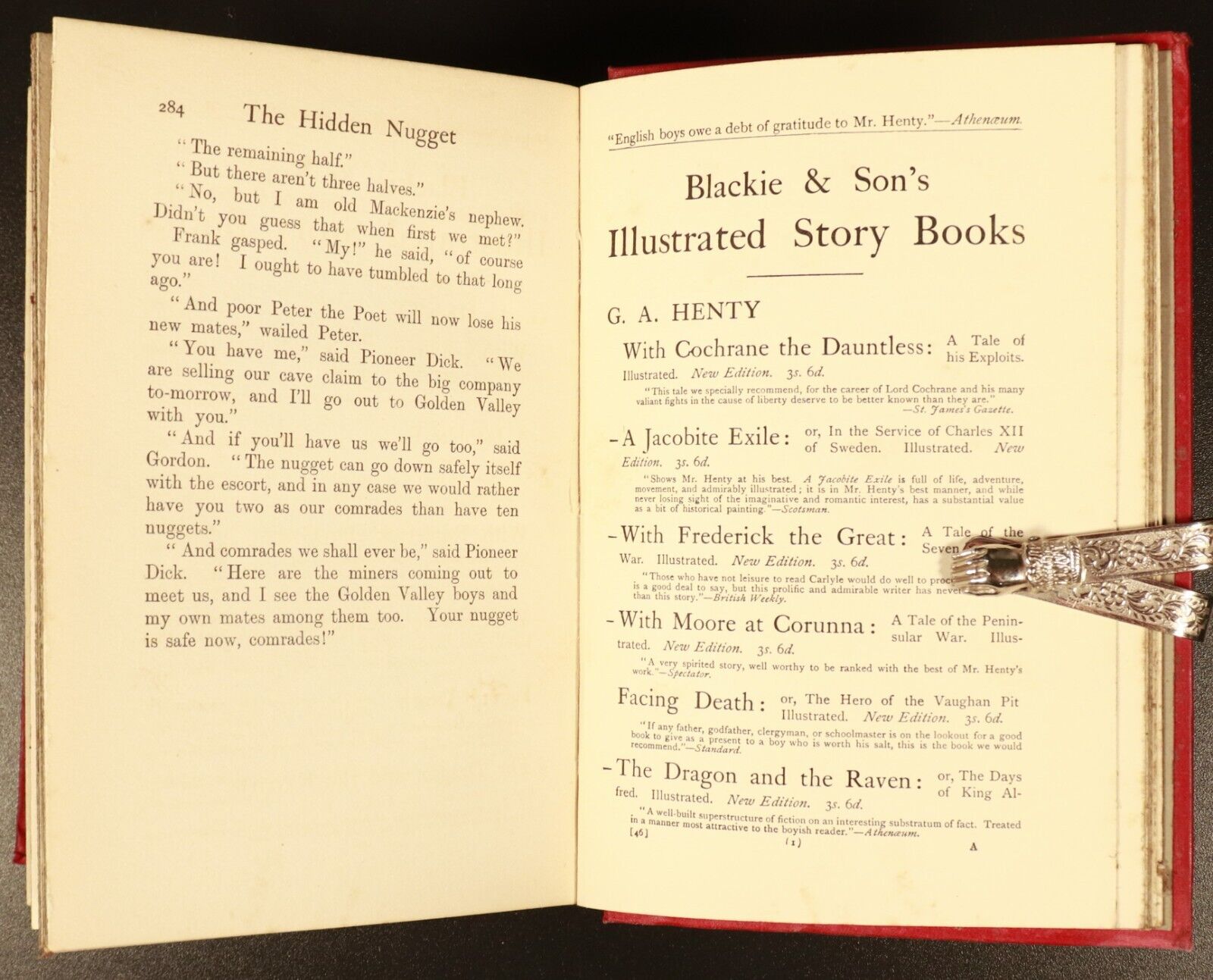 1910 The Hidden Nugget Story Of Australian Goldfields Antique Fiction Book 1st