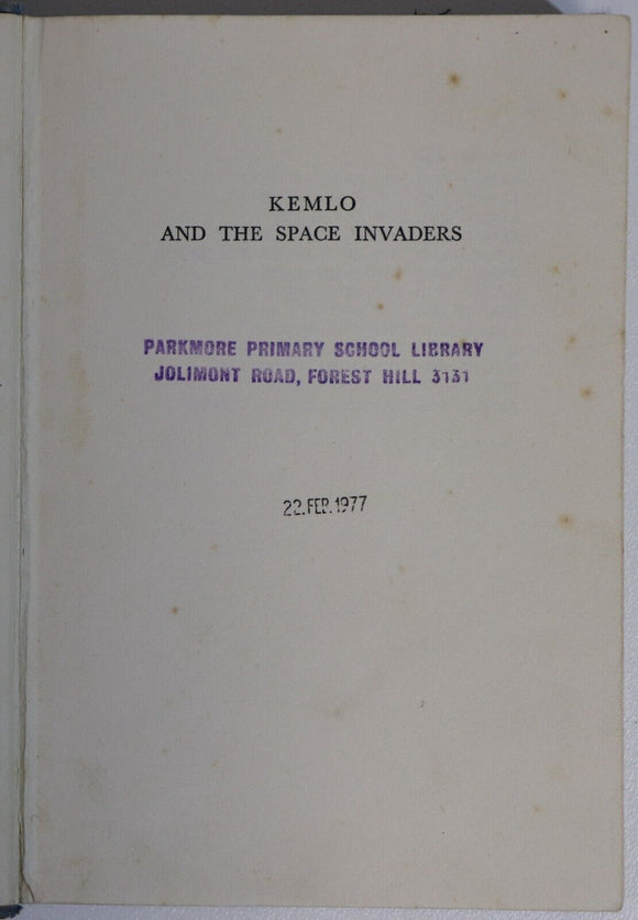1961 Kemlo And The Space Invaders by EC Eliott Classic Science Fiction Book