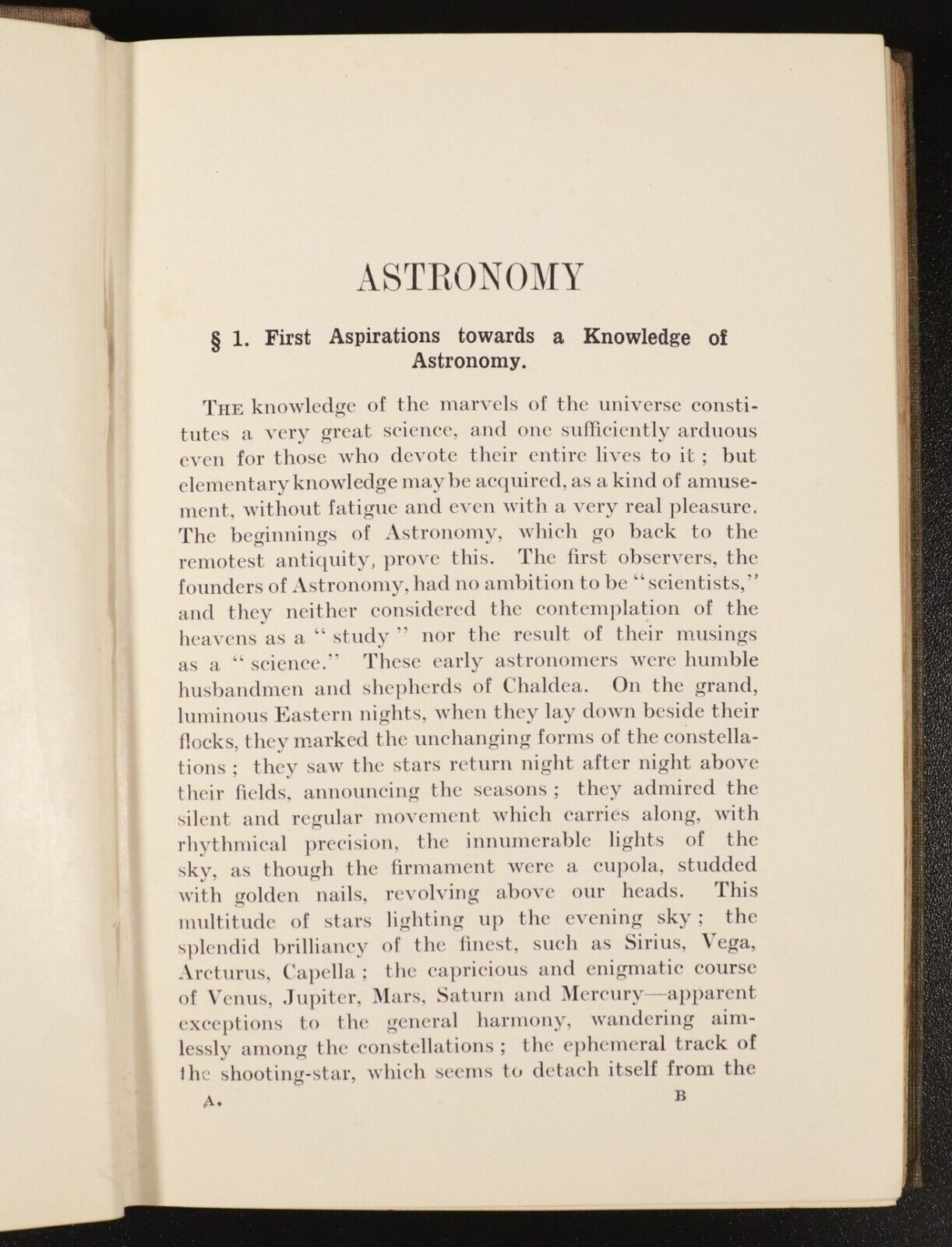 1914 Astronomy by Camille Flammarion Antique Astronomy Book Illustrated