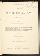 c1875 3vol The French Revolution History by Thomas Carlyle Antiquarian Book Set-15