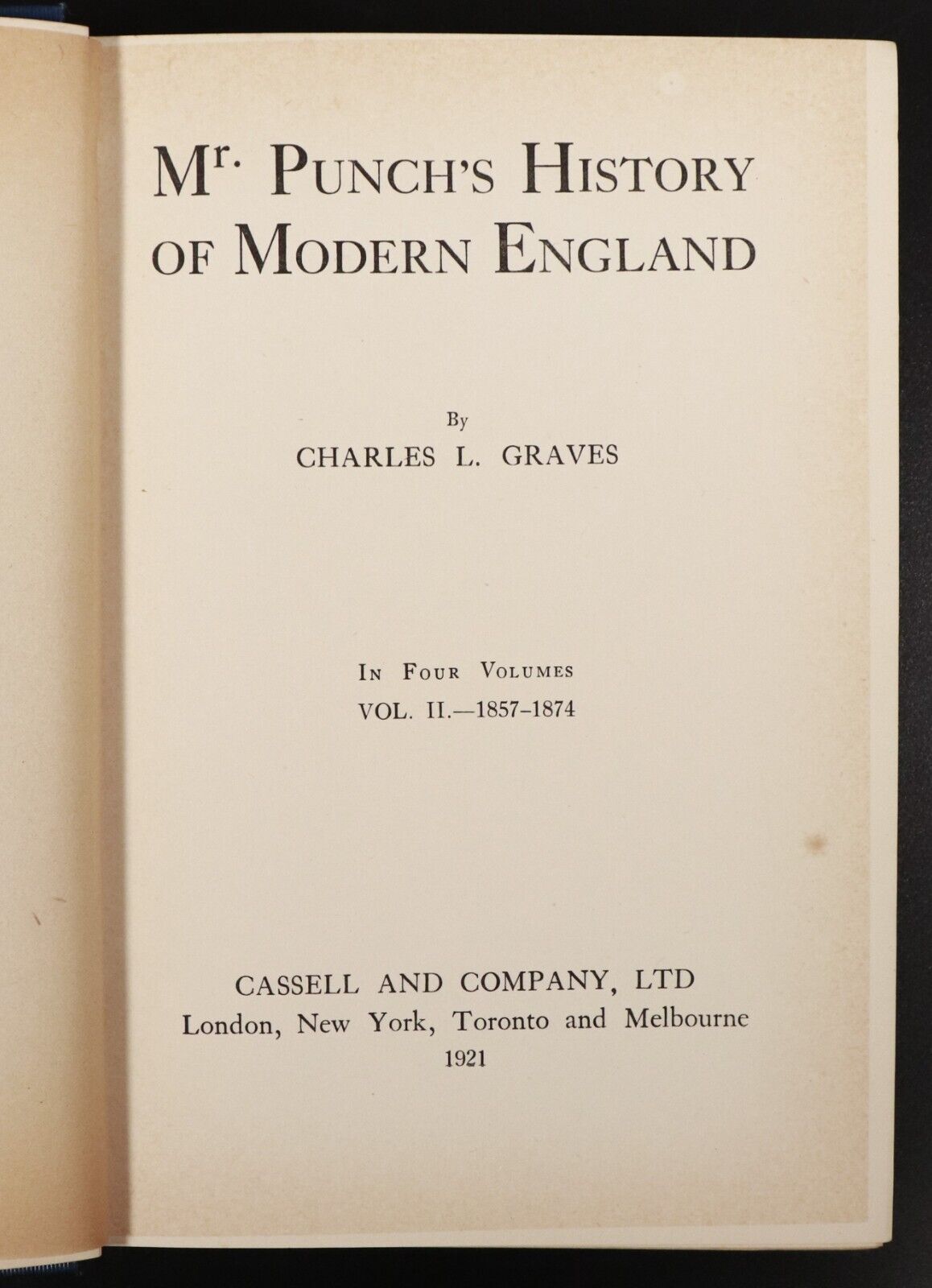 1921 4vol Mr Punch's History Of Modern England Antique British History Book Set