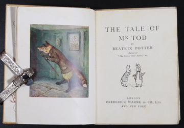 c1920 The Tale Of Mr Tod by Beatrix Potter Antique Childrens Book Illustrated - 0