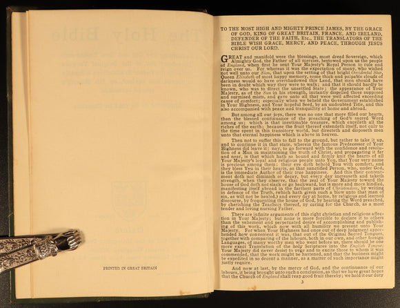 c1930 The Holy Bible With Old & New Testaments Antique Illustrated Bible