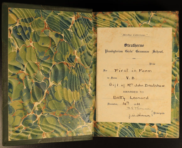 The Works Of Alfred Lord Tennyson 1926 Antique British Poetry Book Prize Binding