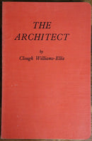 1929 The Architect by Clough Williams-Ellis 1st Ed. Antique Architecture Book-1