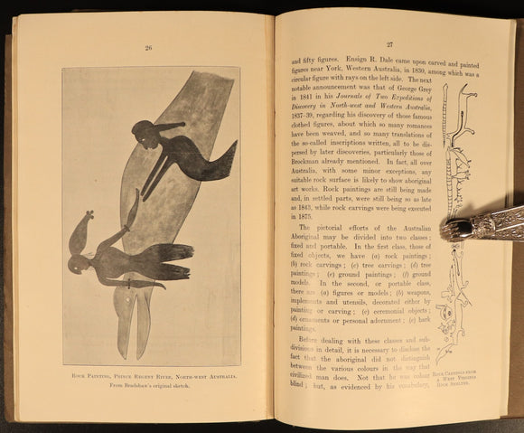 1929 Australian Aboriginal Art National Museum Melbourne Antique Art Book