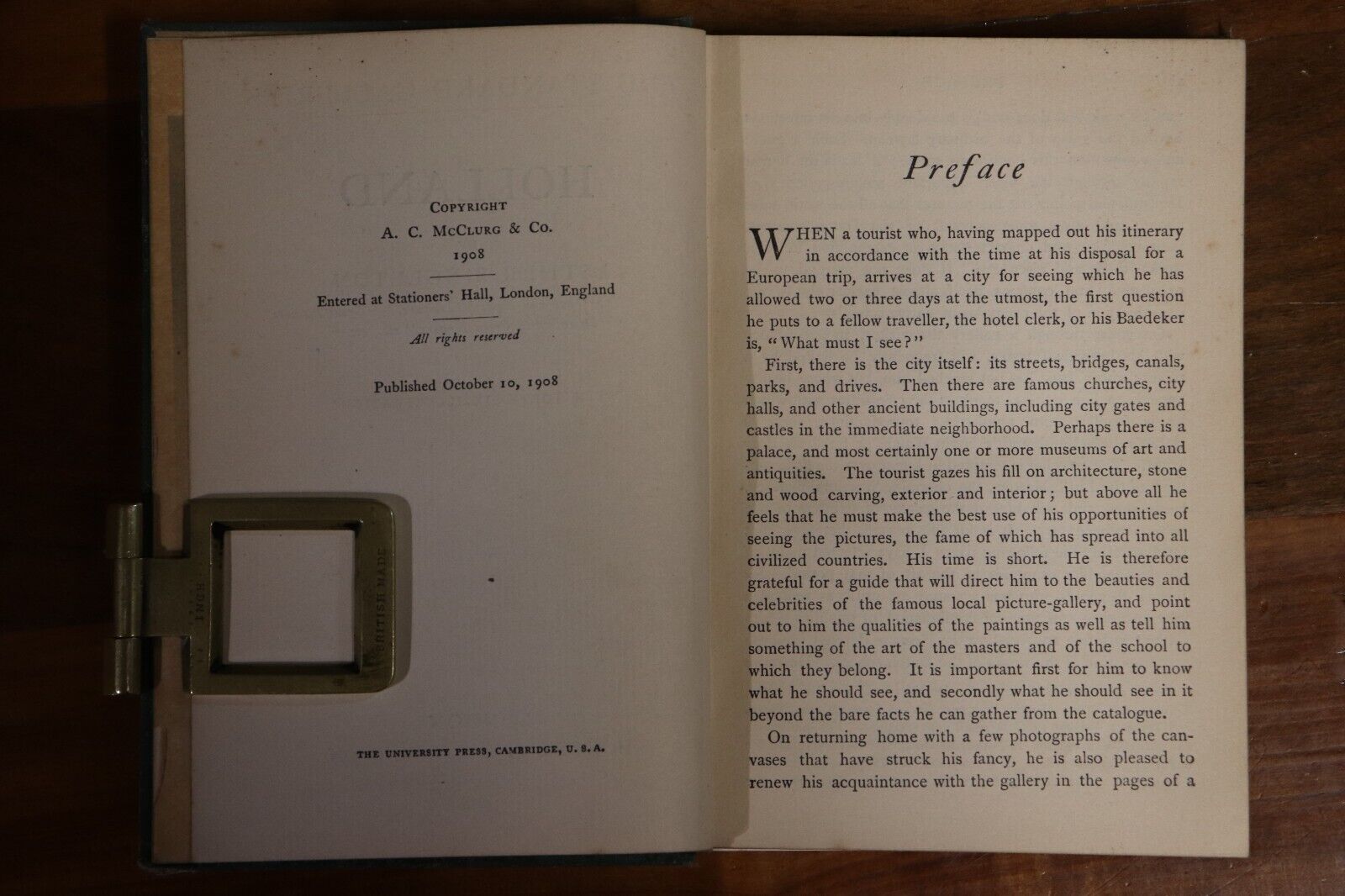 1908 The Standard Galleries Of Holland by Esther Singleton Antique Art Book