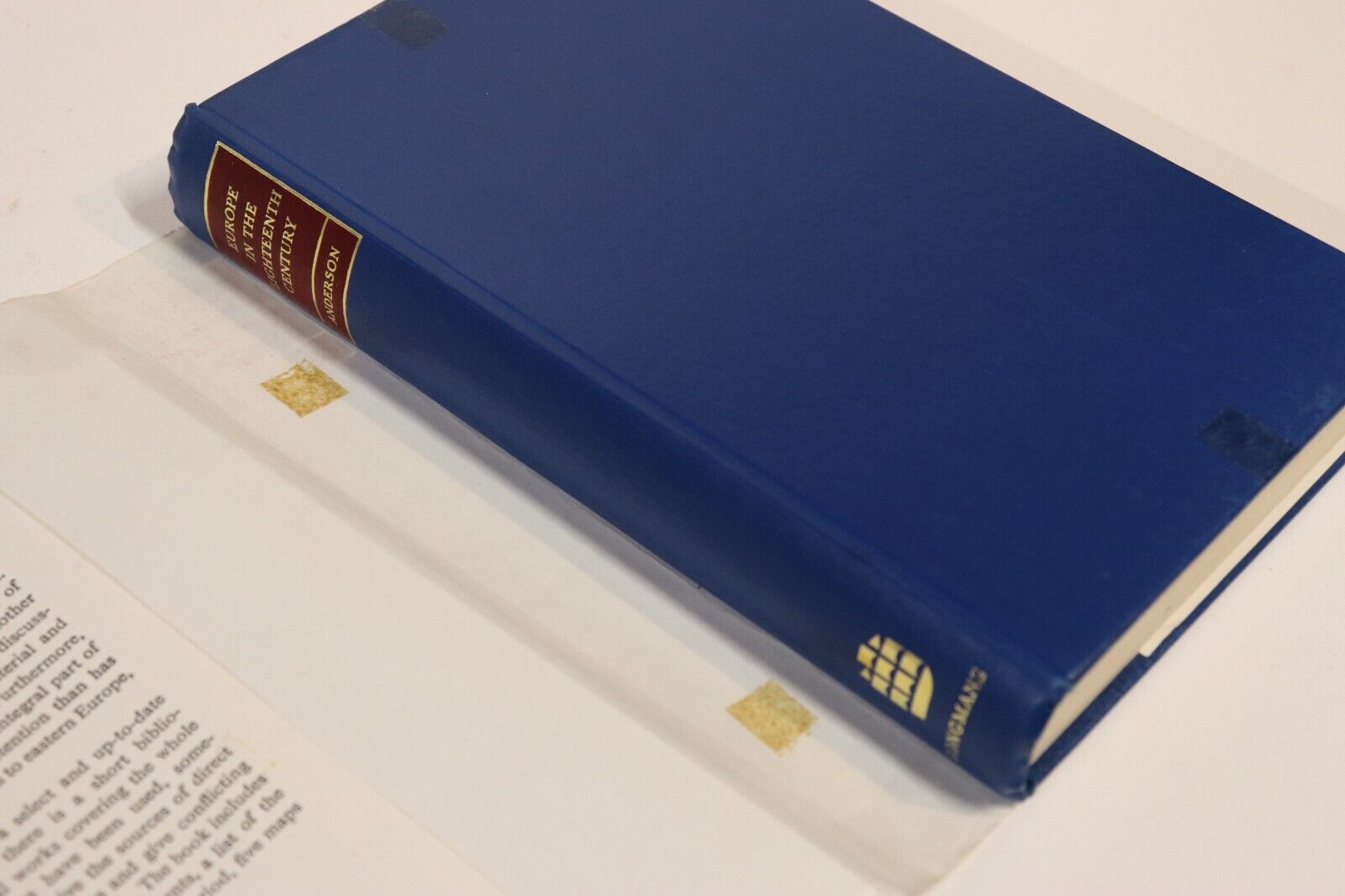 1968 Europe In The Eighteenth Century Vintage British History Book