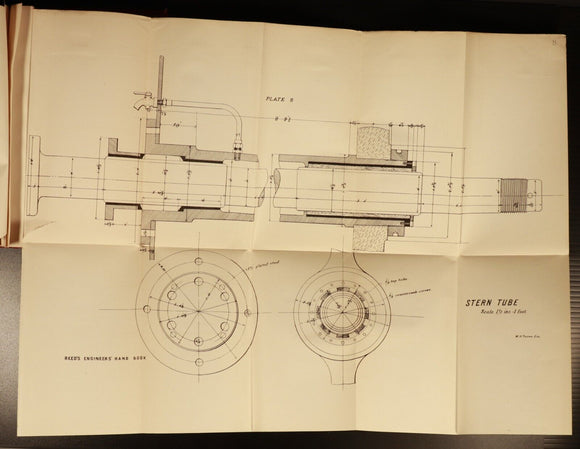 1891 Reed's Engineers Handbook Marine Board WH Thorn Antique Engineering Book