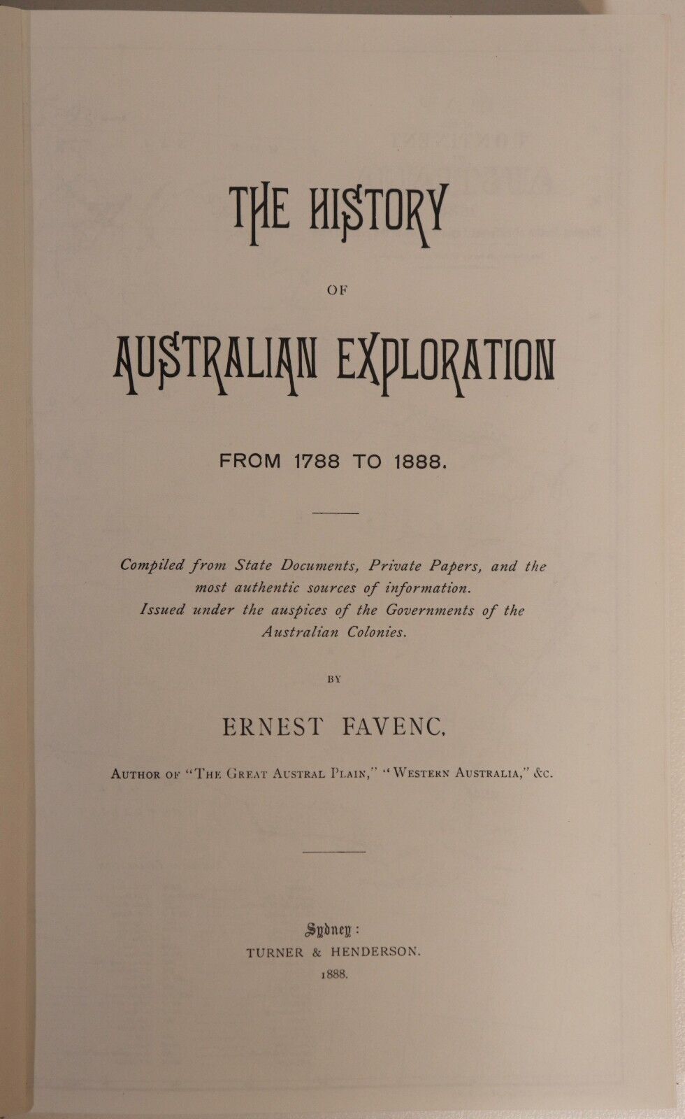 1983 The History Of Australian Exploration 1788-1888 Australian History Book