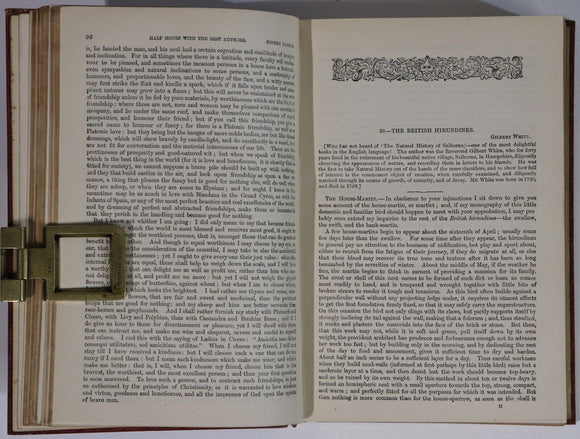 c1875 Half Hours With The Best Authors by C. Knight Antique Literature Book Set