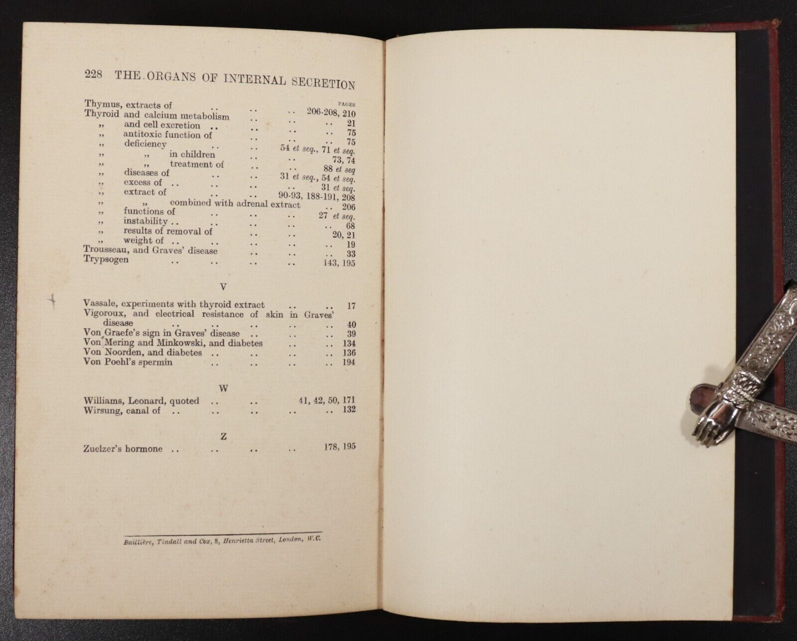 1917 The Organs Of Internal Secretion by Ivo Geikie Cobb Antique Medical Book