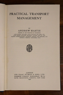1930 Practical Transport Management by Andrew Hastie Antique Civic Planning Book-2