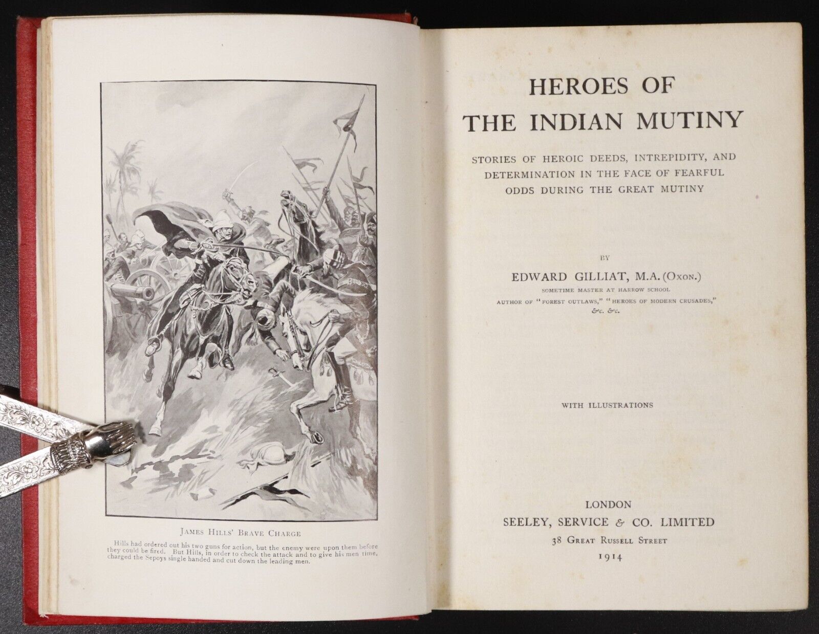 1914 Heroes Of The Indian Mutiny by E. Gilliat Antique Military History Book 1st