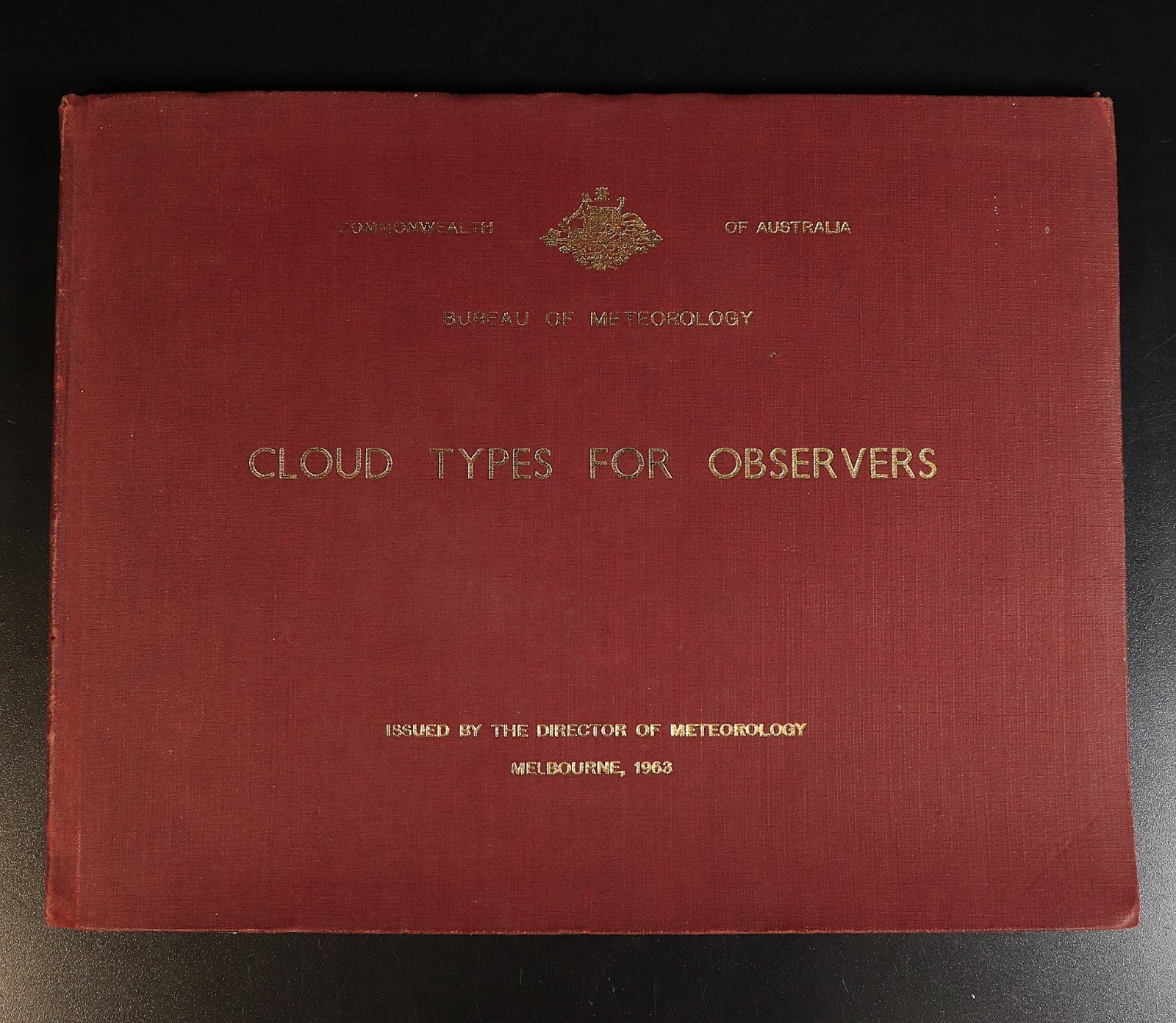 1963 Cloud Types For Observers Vintage Australian Weather Reference Bo ...