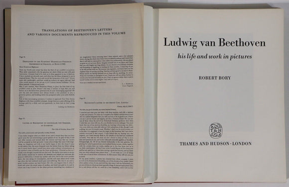 1966 Beethoven: His Life & Work In Pictures Classical Music History Book