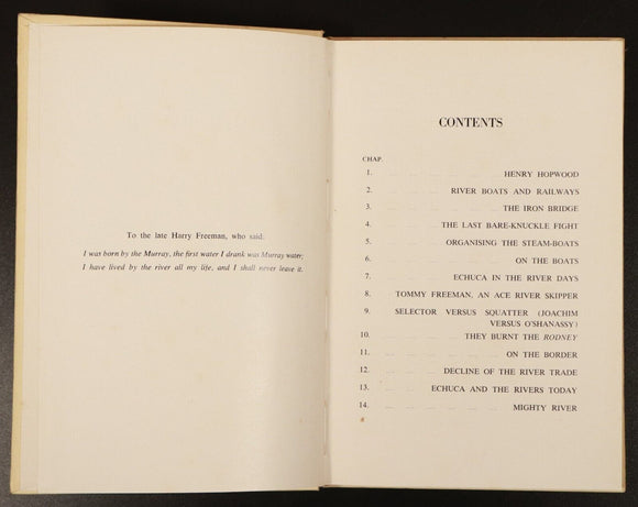 1970 Rich River by A. Morris - Murray River Australian Local History Book