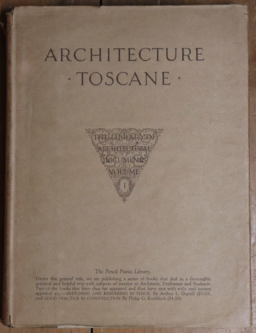 1923 Architecture Toscane Pencil Points Press Antique Architect Reference Book