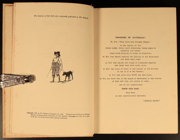 1903 On Our Selection! by Steele Rudd Antique Australian Literature Book
