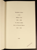 1988 Recipients Of Bars To The Military Cross 1916-1920 Military Reference Book-4