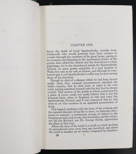 1936 Sparkenbroke by Charles Morgan Antique Classic Fiction Book 1st Ed Colonies