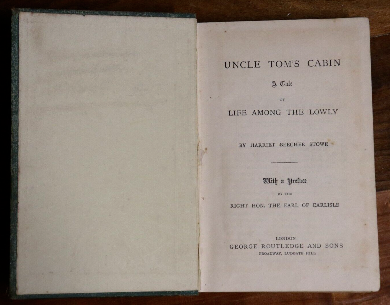 1853 Uncle Tom's Cabin by Harriet Beecher Stowe Antiquarian Fiction Book