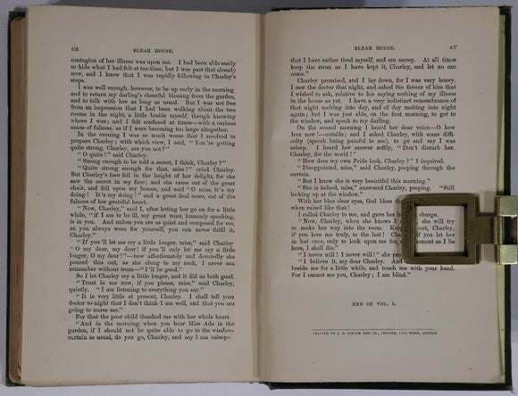 c1879 2vol Bleak House by Charles Dickens Antique British Fiction Book Set
